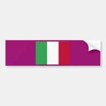 DRAPEAU ITALIEN ADHÉSIF POUR VOITURE