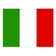 Drapeau italien cartes postales