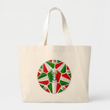 Drapeau italien de ballon de football de l'Italie  Sacs Fourre-tout