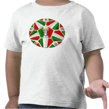 Drapeau italien de ballon de football de l'Italie  T-shirt