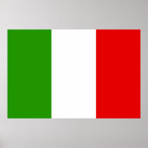 Drapeau italien poster