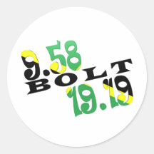 Drapeau jamaïcain d'Usain Bolt Berlin 2 WR Adhésif