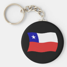 Drapeau Keychain du Chili Porte-clés