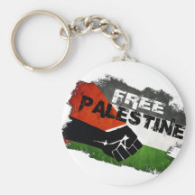 Drapeau libre de grunge de la Palestine Porte-clé