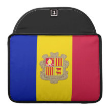 Drapeau Macbook de l'Andorre pro Poche Pour Macbook Pro