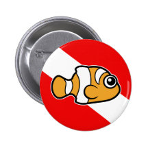 Drapeau mignon de piqué de Clownfish de bande dess Pin's
