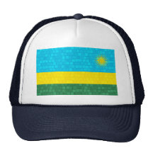 Drapeau moderne de Rwandais de motif Casquettes De Camionneur