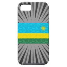 Drapeau moderne de Rwandais de motif Étui iPhone 5