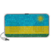 Drapeau moderne de Rwandais de motif Haut-parleur De Voyage