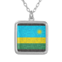 Drapeau moderne de Rwandais de motif Pendentifs