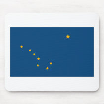 Drapeau Mousepad de l'Alaska tapis de souris