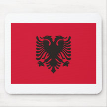 Drapeau Mousepad de l'Albanie Tapis De Souris