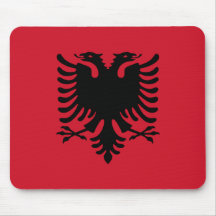 Drapeau Mousepad de l'Albanie Tapis De Souris