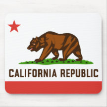Drapeau Mousepad d'état de la Californie Tapis De Souris