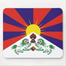 Drapeau Mousepad du Thibet Tapis De Souris