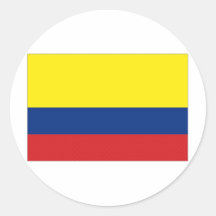 Drapeau national de la Colombie Adhésifs Ronds