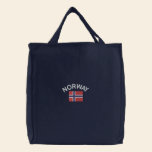 Drapeau national de la Norvège sacs brodés