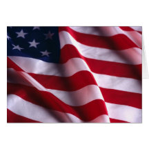 Drapeau national des Etats-Unis d'Amérique Carte De Vœux