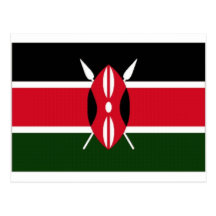 Drapeau national du Kenya Carte Postale