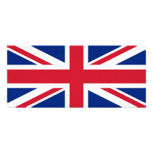 Drapeau national du Royaume-Uni Cartes Doubles Customisables
