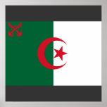Drapeau naval, Algérie Poster