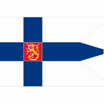 Drapeau naval drapeau de Finlande, Finlande Découpages En Acrylique