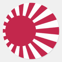 Drapeau naval du Japon, Japon Adhésifs Ronds