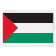 Drapeau palestinien cartes de vœux