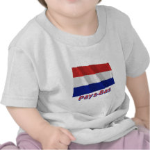Drapeau Paye-Bas des français d'avec le nom en T-shirt