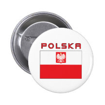 Drapeau polonais de faucon avec Polska Badges Avec Agrafe