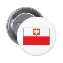 Drapeau polonais de faucon badges