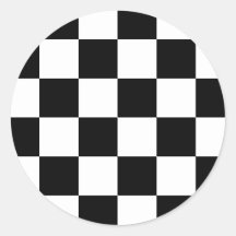 Drapeau quadrillé d'emballage automatique adhésifs ronds