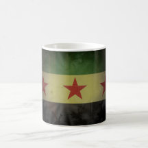 Drapeau sale de la Syrie Mugs À Café