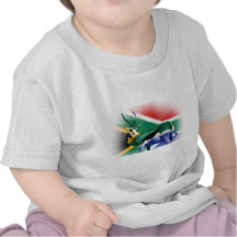 Drapeau sud-africain de Springbock T-shirts