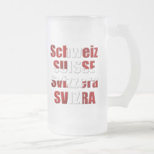 Drapeau suisse de cadeau de langues officielles de mug