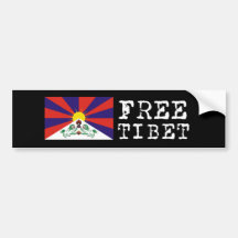 Drapeau tibétain Bumpersticker Adhésif Pour Voiture
