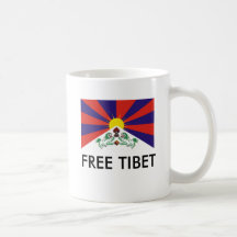 Drapeau tibétain, THIBET LIBRE Tasse À Café