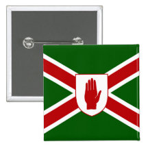Drapeau uni de bouclier de l'Irlande du Nord Badges