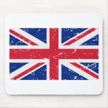 Drapeau vintage BRITANNIQUE Tapis De Souris