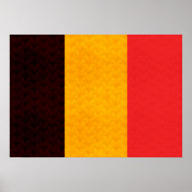 Drapeau vintage de Belge de motif Poster