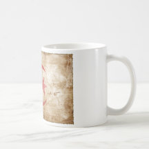 Drapeau vintage de l'Algérie Tasses À Café