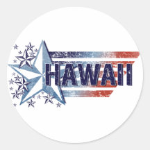 Drapeau vintage des Etats-Unis avec l'étoile - Haw Adhésif
