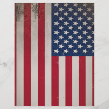 Drapeau vintage des Etats-Unis Prospectus Avec Motif