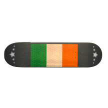 Drapeau vintage d'Irlandais de motif Planches À Roulettes Customisées