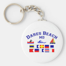 Drapeaux de signal de DM de plage de défis Porte-clé