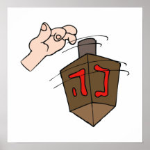 Dreidel de rotation affiches
