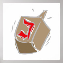 Dreidel Gimel Affiche