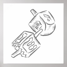 Dreidel noir posters