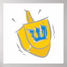 Dreidel Shin Posters