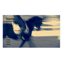 Dressage abstrait cartes de visite personnelles